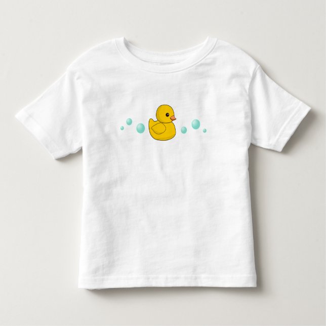 Camiseta Infantil Pato de Borracha Bonito - Pato Amarelo - Pato Kawa (Frente)
