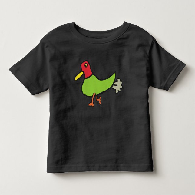 Camiseta Infantil Pato de Fartura Engraçado (Frente)