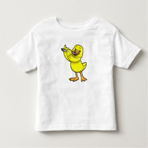 Camiseta Infantil Pato na Música com Flute