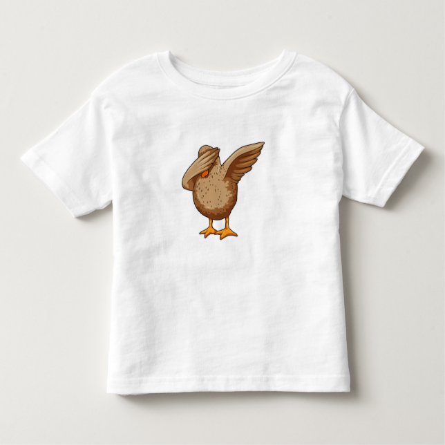 Camiseta Infantil Pato no laboratório de dança de salto (Frente)