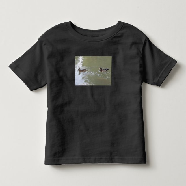 Camiseta Infantil Patos Nadando (Frente)