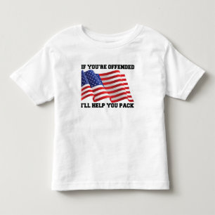 Camiseta Infantil Patriota Americano