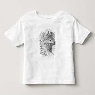 Camiseta Infantil Paul Cesar Helleu em uma mesa em um café
