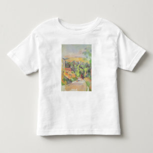 Camiseta Infantil Paul Cezanne   a curvatura na estrada, 1900-06