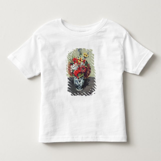 Camiseta Infantil Paul Cezanne | floresce em um vaso de Delft, (Frente)