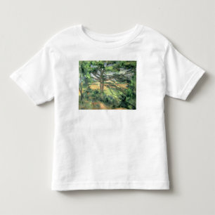 Camiseta Infantil Paul Cezanne   o grande pinho, 1895-97