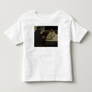 Camiseta Infantil Paul Cezanne Paul Alexis que lê um manuscrito