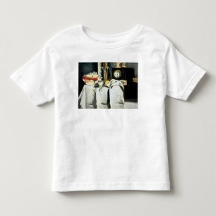 Camiseta Infantil Paul Cezanne  Relógio de mármore preto, c.1870
