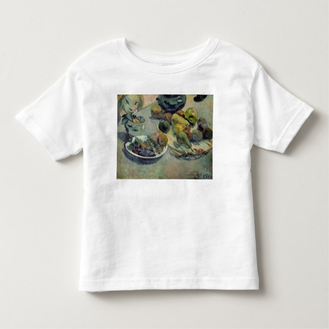 Camiseta Infantil Paul Gauguin | Vida estática com Fruta, 1888 (Frente)