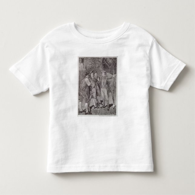 Camiseta Infantil Paul Revere em Lexington (Frente)