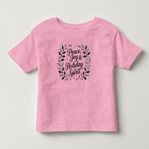 Camiseta Infantil Paz, Alegria e Espírito Natalino