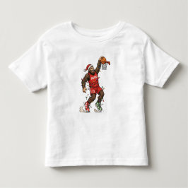Camiseta Infantil Pé Grande Sasquatch Basquete Natal 2026 Feriado