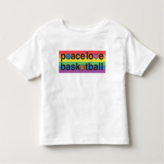 Camiseta Infantil PeaceLoveBasquetebol PRIDE Toddler Jersey T-Shirt
