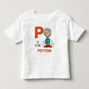 Camiseta Infantil PEANUTS Caneta Personalizada