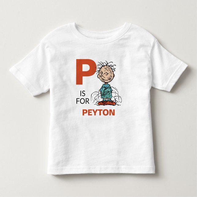 Camiseta Infantil PEANUTS | Caneta Personalizada (Frente)