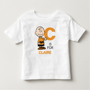 Camiseta Infantil PEANUTS   Charlie Brown personalizado