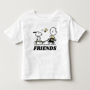 Camiseta Infantil PEANUTS   Embarque de Skate para Amigos