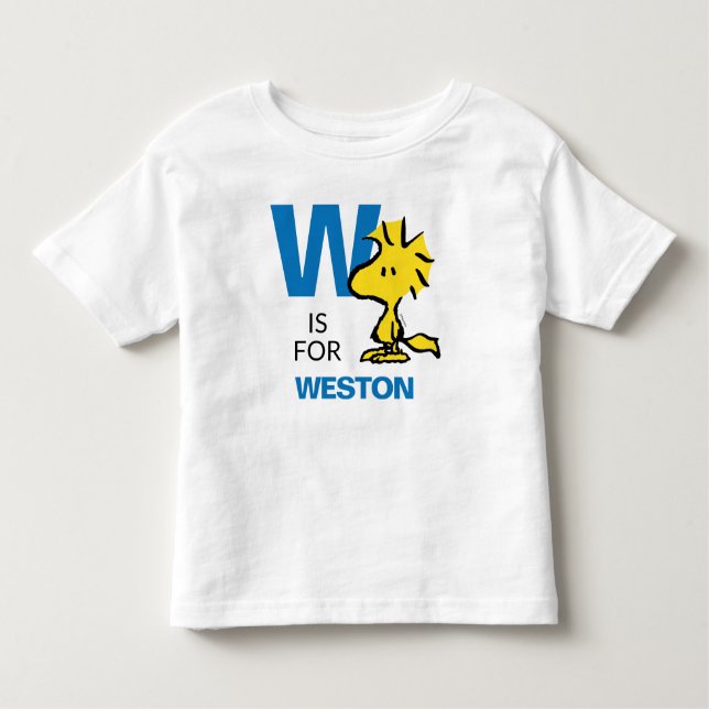 Camiseta Infantil PEANUTS | Estoque de madeira personalizado (Frente)