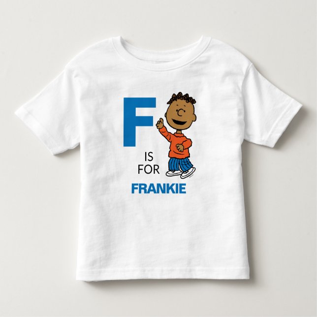 Camiseta Infantil PEANUTS | Franklin personalizado (Frente)
