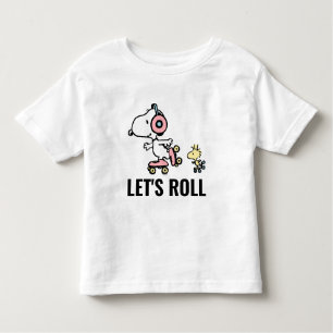 Camiseta Infantil PEANUTS Snoopy & Woodstock Roll de Vamos