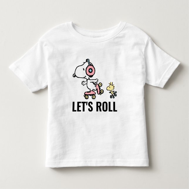 Camiseta Infantil PEANUTS | Snoopy & Woodstock | Roll de Vamos (Frente)