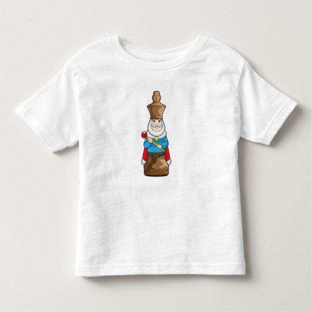 Camiseta Infantil Peça de xadrez King Chess (Frente)