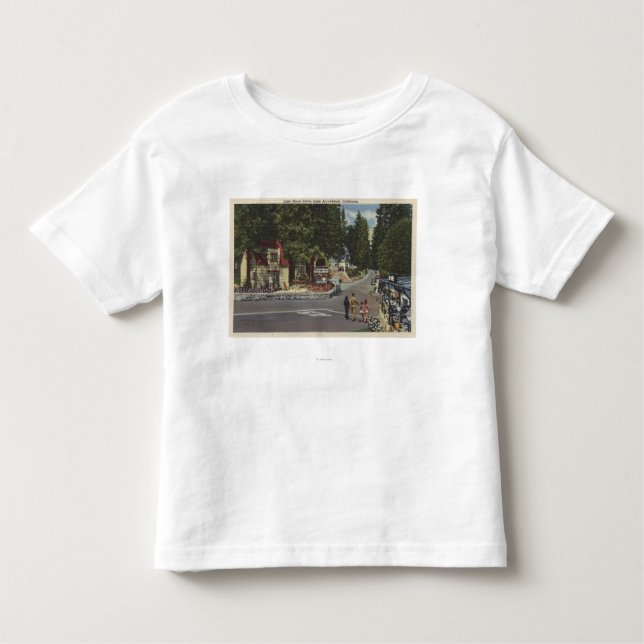 Camiseta Infantil Pedestres na movimentação da costa do lago (Frente)