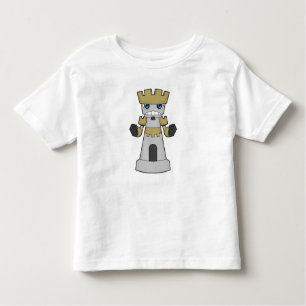 Camiseta Infantil Pedra do Xadrez Rook Chess