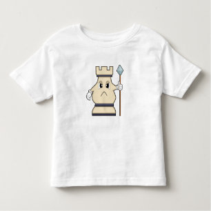 Camiseta Infantil Pedra do xadrez Rook em Chess.PNG