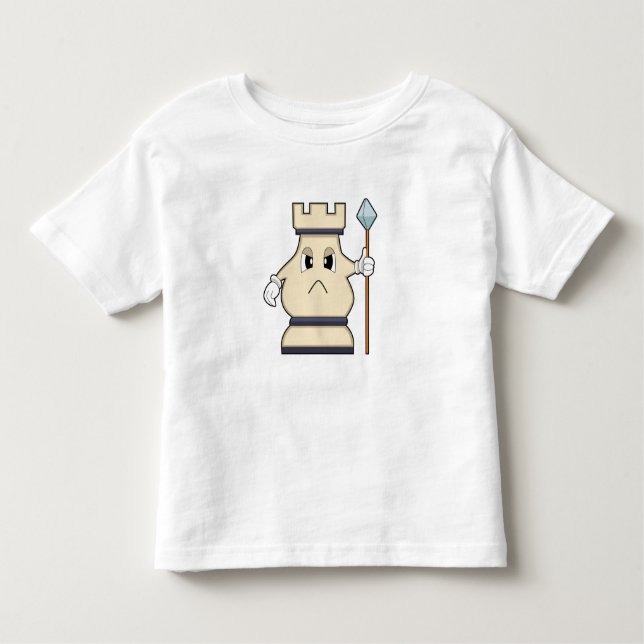 Camiseta Infantil Pedra do xadrez Rook em Chess.PNG (Frente)