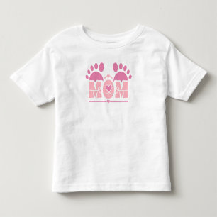 Camiseta Infantil Pegada do Coração da MÃE