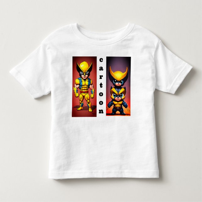 Camiseta Infantil Peguem Sua Marvel Fix: Fashion do Bebê Wolverine! (Frente)