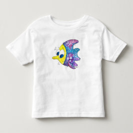 Camiseta Infantil Peixe Colorido Caprichoso Fofo