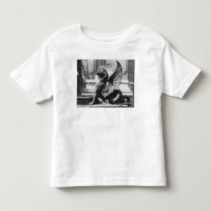 Camiseta Infantil Peixe-rato da fonte do St. Michel, Paris