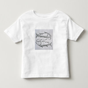 Camiseta Infantil Peixes (os peixes) uma ilustração 'do poeta