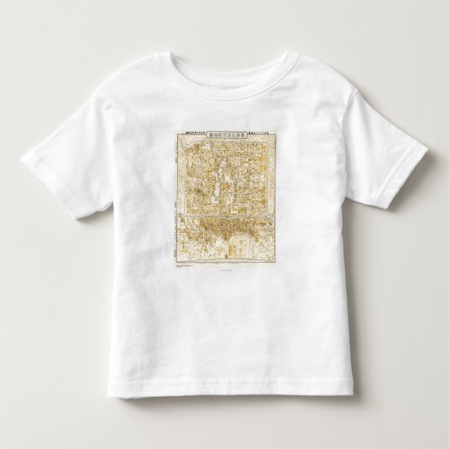 Camiseta Infantil Peking, ChinaPanoramic MapPeking, China (Frente)