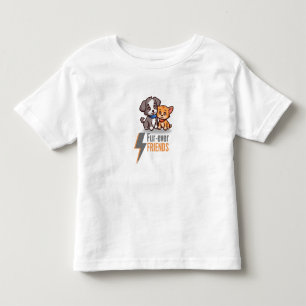Camiseta Infantil Peles-sempre amigos - Cachorro giro e Besties de G