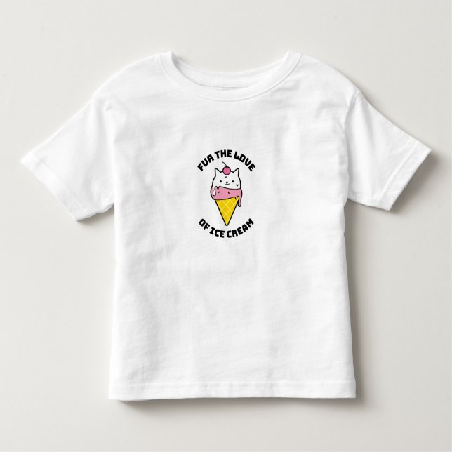 Camiseta Infantil Pelo amor do sorvete (Frente)