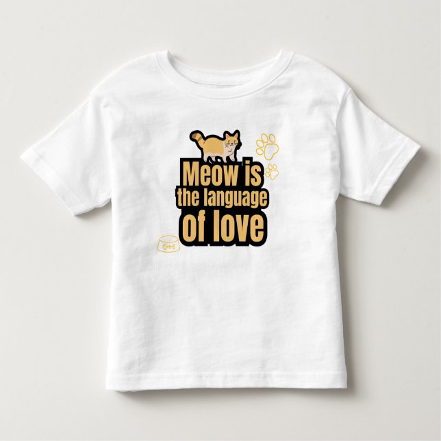 Camiseta Infantil Pelo amor dos gatos (Frente)