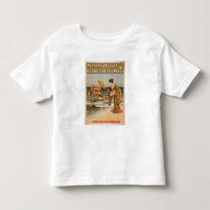 Camiseta Infantil Pelo mar triste acena a "mensagem de Mikado "