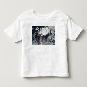 Camiseta Infantil Pena da cinza do vulcão de Eyjafjallajokull,