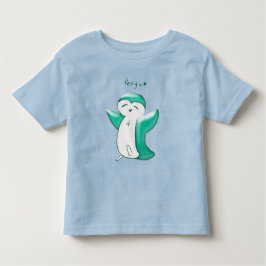 Camiseta Infantil Pengu Pengim Feliz(Verde)
