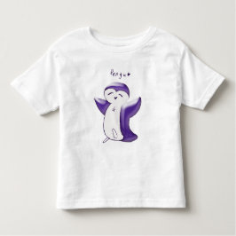 Camiseta Infantil Pengu Penguino Feliz(Violeta)
