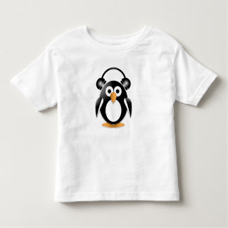Camiseta Infantil Penguin with headphones