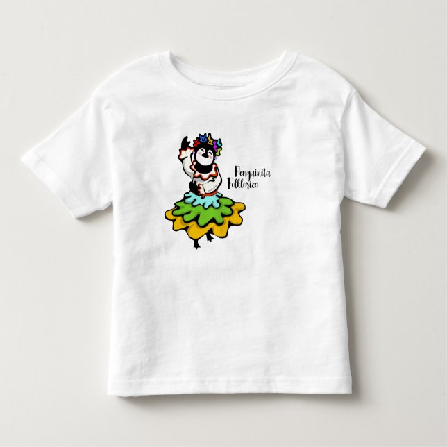 Camiseta Infantil Penguinita Folklorico Dancer (Frente)