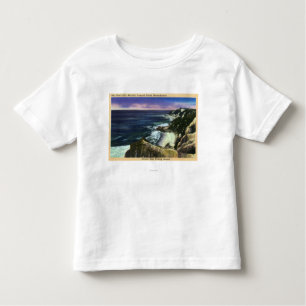 Camiseta Infantil Penhascos principais alegres, terras de pesca da