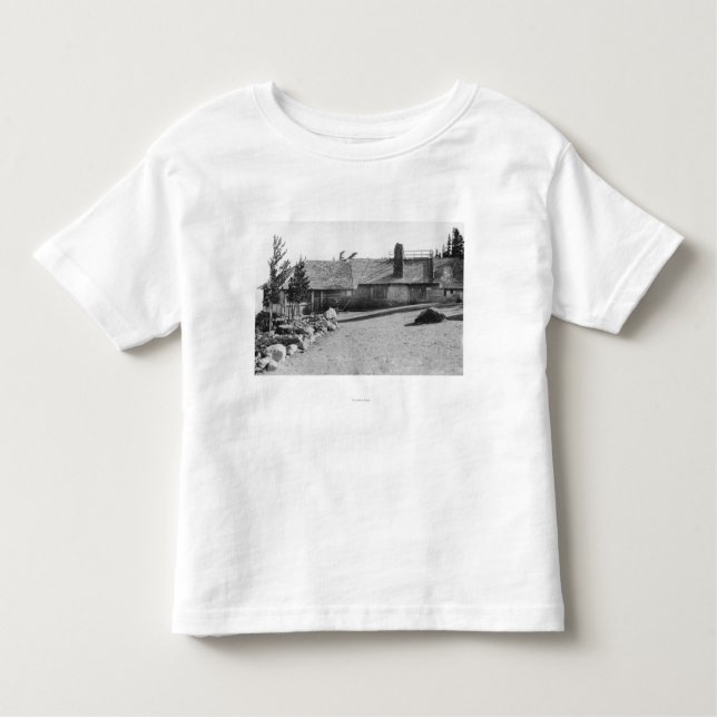 Camiseta Infantil Pensão do boné da nuvem na capa do Mt., fotografia (Frente)