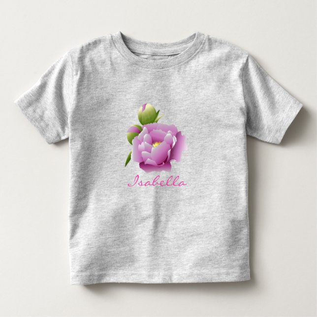 Camiseta Infantil Peônias (Frente)