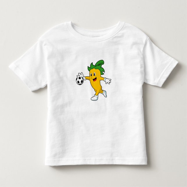 Camiseta Infantil Pepper Vegan como jogador de futebol com Soccer.PN (Frente)