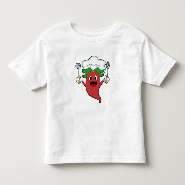 Camiseta Infantil Pepper Vegan Cook (Frente)